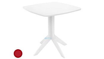 Ledge Lounger Mainstay Collection 26" Square Outdoor Bistro Table | Red | LL-MS-BT-26SQ-RD