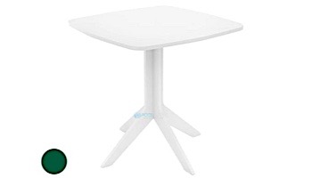 Ledge Lounger Mainstay Collection 26" Square Outdoor Bistro Table | Green | LL-MS-BT-26SQ-GN