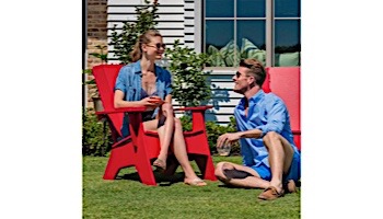 Ledge Lounger Mainstay Collection Outdoor Adirondack | Red | LL-MS-A-RD
