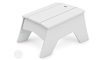 Ledge Lounger Mainstay Collection Outdoor Adirondack Ottoman | White | LL-MS-AO-WH