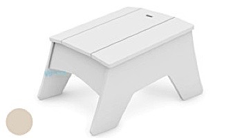 Ledge Lounger Mainstay Collection Outdoor Adirondack Ottoman | White | LL-MS-AO-WH