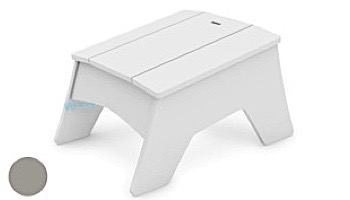 Ledge Lounger Mainstay Collection Outdoor Adirondack Ottoman | White | LL-MS-AO-WH