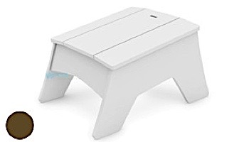 Ledge Lounger Mainstay Collection Outdoor Adirondack Ottoman | White | LL-MS-AO-WH