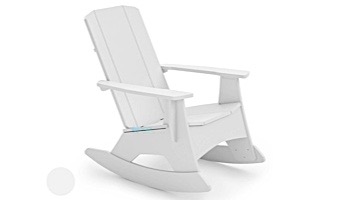 Ledge Lounger Mainstay Collection Outdoor Adirondack Rocker | White | LL-MS-AR-WH