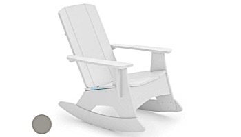 Ledge Lounger Mainstay Collection Outdoor Adirondack Rocker | Gray | LL-MS-AR-GRY