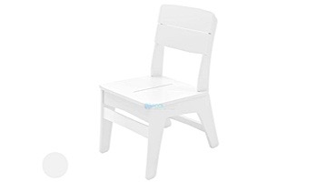 Ledge Lounger Mainstay Collection Outdoor Dining Side Chair | White | LL-MS-DC-WH