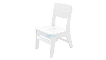 Ledge Lounger Mainstay Collection Outdoor Dining Side Chair | White | LL-MS-DC-WH