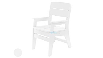 Ledge Lounger Mainstay Collection Outdoor Dining Armchair | White | LL-MS-DCA-WH