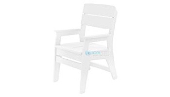 Ledge Lounger Mainstay Collection Outdoor Dining Armchair | White | LL-MS-DCA-WH