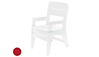 Ledge Lounger Mainstay Collection Outdoor Dinning Armchair | Red | LL-MS-DCA-RD