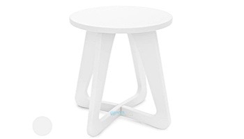 Ledge Lounger Mainstay Collection Outdoor Stool | White | LL-MS-SL-WH