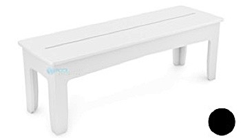 Ledge Lounger Mainstay Collection Outdoor 52" Dining Bench | Black | LL-MS-DB52-BK