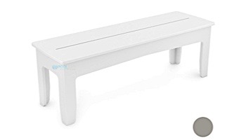 Ledge Lounger Mainstay Collection Outdoor 25" Dining Bench | Gray | LL-MS-DB25-GRY