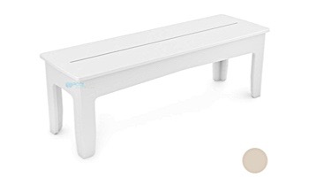 Ledge Lounger Mainstay Collection Outdoor 52" Dining Bench | Cloud | LL-MS-DB52-CD