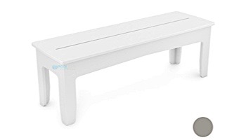 Ledge Lounger Mainstay Collection Outdoor 52" Dining Bench | Gray | LL-MS-DB52-GRY