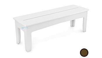 Ledge Lounger Mainstay Collection Outdoor 52" Dining Bench | Brown | LL-MS-DB52-BN
