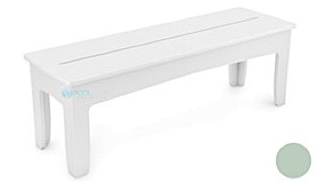 Ledge Lounger Mainstay Collection Outdoor 52" Dining Bench | White | LL-MS-DB52-WH