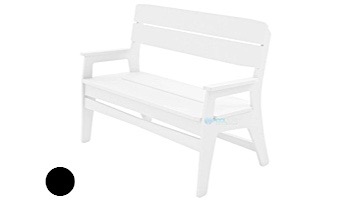Ledge Lounger Mainstay Collection Outdoor Bench | Black | LL-MS-BA-BK