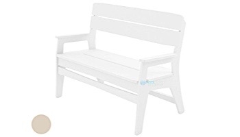 Ledge Lounger Mainstay Collection Outdoor Bench | Cloud | LL-MS-BA-CD