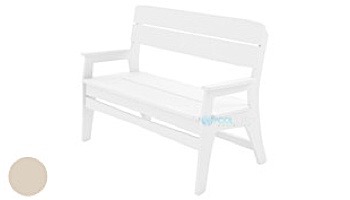 Ledge Lounger Mainstay Collection Outdoor Bench | White | LL-MS-BA-WH