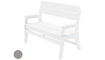 Ledge Lounger Mainstay Collection Outdoor Bench | Gray | LL-MS-BA-GRY