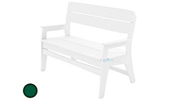 Ledge Lounger Mainstay Collection Outdoor Bench | Green | LL-MS-BA-GN