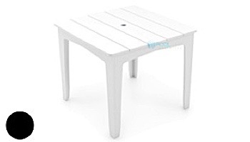 Ledge Lounger Mainstay Collection 36_quot; Square Outdoor Dining Table | Black | LL-MS-DT-36SQ-BK