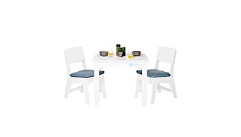 Ledge Lounger Mainstay Collection 36" Square Outdoor Dining Table | Black | LL-MS-DT-36SQ-BK