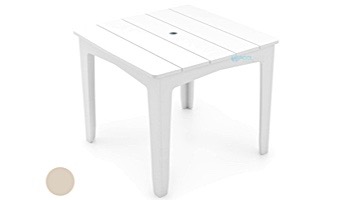 Ledge Lounger Mainstay Collection 36" Square Outdoor Dining Table | Cloud | LL-MS-DT-36SQ-CD