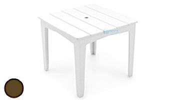 Ledge Lounger Mainstay Collection 36" Square Outdoor Dining Table | Red | LL-MS-DT-36SQ-RD