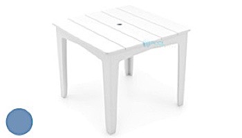 Ledge Lounger Mainstay Collection 36" Square Outdoor Dining Table | Gray | LL-MS-DT-36SQ-GRY