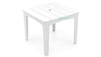 Ledge Lounger Mainstay Collection 48" Square Outdoor Dining Table | Gray | LL-MS-DT-48SQ-GRY