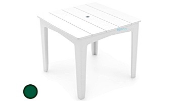 Ledge Lounger Mainstay Collection 48" Square Outdoor Dining Table | Green | LL-MS-DT-48SQ-GN