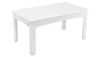 Ledge Lounger Mainstay Collection Rectangular Outdoor Dining Table | 63" x 36" | Black | LL-MS-DT-63RT-BK