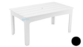 Ledge Lounger Mainstay Collection Rectangular Outdoor Dining Table | 75" x 36" | Black | LL-MS-DT-75RT-BK