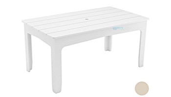 Ledge Lounger Mainstay Collection Rectangular Outdoor Dining Table | 63" x 36" | Cloud | LL-MS-DT-63RT-CD