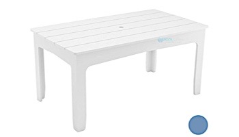 Ledge Lounger Mainstay Collection Rectangular Outdoor Dining Table | 63" x 36" | Sky Blue | LL-MS-DT-63RT-SB