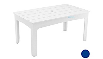 Ledge Lounger Mainstay Collection Rectangular Outdoor Dining Table | 63" x 36" | Navy | LL-MS-DT-63RT-NY