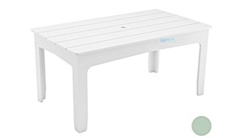 Ledge Lounger Mainstay Collection Rectangular Outdoor Dining Table | 63" x 36" | Sage Green | LL-MS-DT-63RT-SG