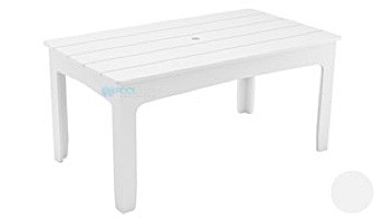 Ledge Lounger Mainstay Collection Rectangular Outdoor Dining Table | 63" x 36" | Sky Blue | LL-MS-DT-63RT-SB
