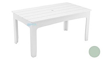 Ledge Lounger Mainstay Collection Rectangular Outdoor Dining Table | 63" x 36" | Gray | LL-MS-DT-63RT-GRY