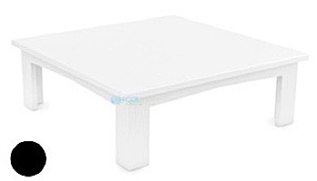 Ledge Lounger Mainstay Collection Outdoor Square Coffee Table | White | LL-MS-CT-SQ-WH