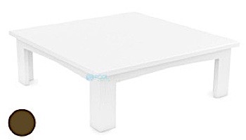 Ledge Lounger Mainstay Collection Outdoor Square Coffee Table | Cloud | LL-MS-CT-SQ-CD