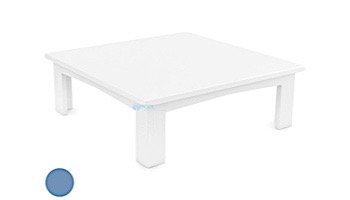 Ledge Lounger Mainstay Collection Outdoor Square Coffee Table | Sky Blue | LL-MS-CT-SQ-SB