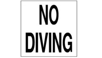 Inlays Depth Marker 6x6 Smooth Frost Proof Tile | NO DIVING Symbol | C611501 loading=