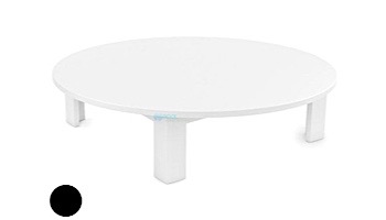Ledge Lounger Mainstay Collection Outdoor Round Coffee Table | Black | LL-MS-CT-RD-BK