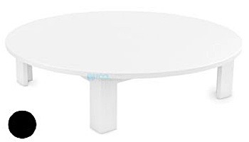 Ledge Lounger Mainstay Collection Outdoor Round Coffee Table | Black | LL-MS-CT-RD-BK