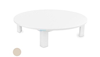 Ledge Lounger Mainstay Collection Outdoor Round Coffee Table | Cloud | LL-MS-CT-RD-CD