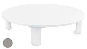 Ledge Lounger Mainstay Collection Outdoor Round Coffee Table | White | LL-MS-CT-RD-WH