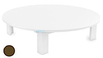 Ledge Lounger Mainstay Collection Outdoor Round Coffee Table | Brown | LL-MS-CT-RD-BN